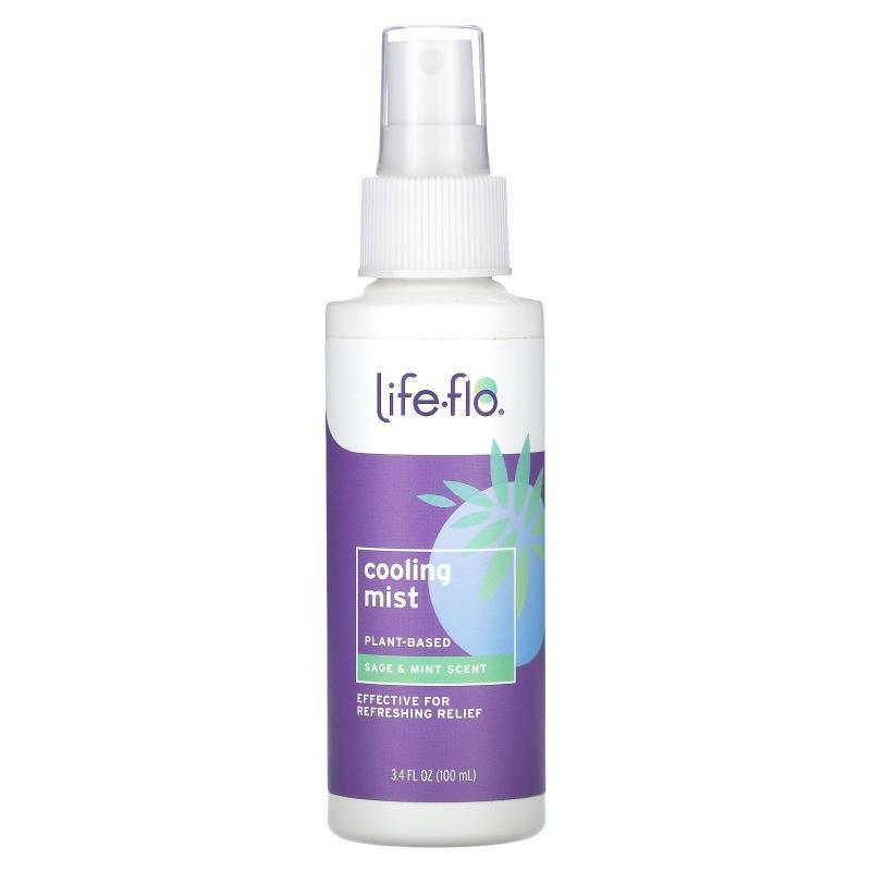 Life-flo,Cooling Mist, Sage &amp;amp;amp; Mint Scent, 3.
