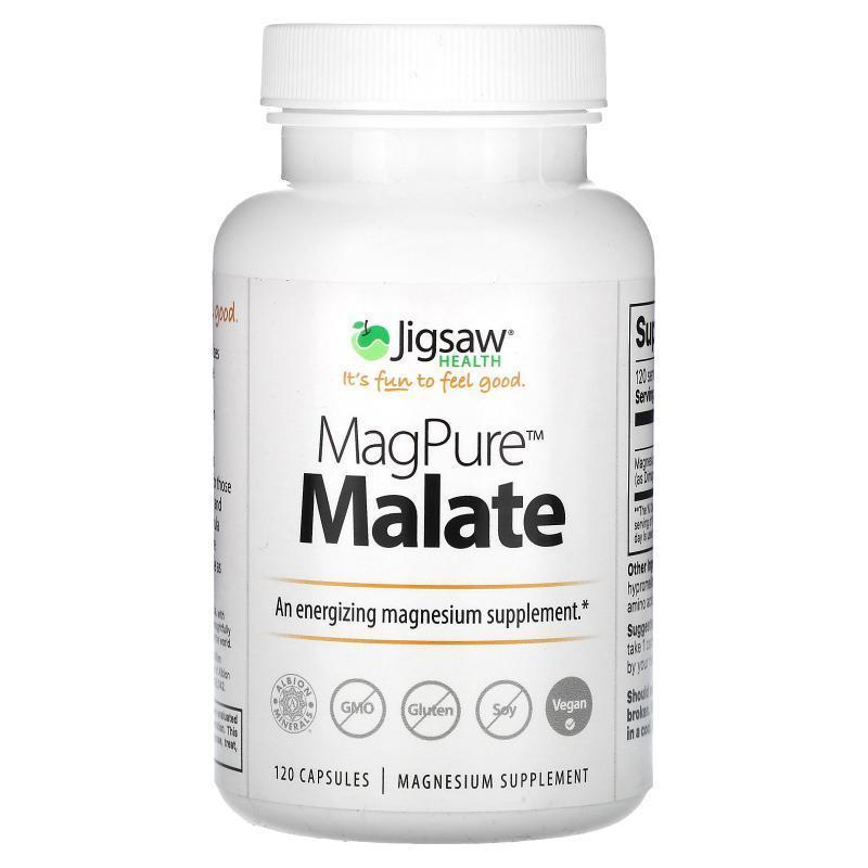 Jigsaw Health,MagPure Malate，120 粒胶囊