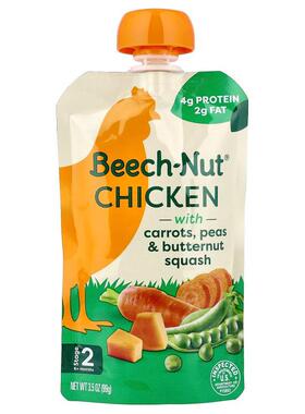 Beech-Nut,Chicken With Carrots, Peas & Butternut Squash,