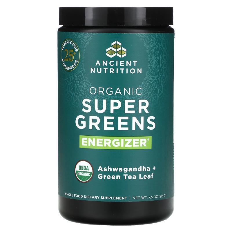Dr. Axe / Ancient Nutrition,Organic Super Greens, Energizer