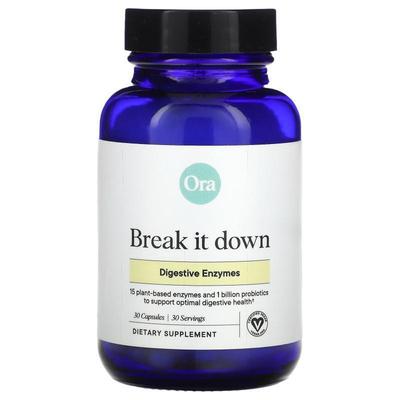 Ora,Break It Down, Digestive Enzymes, 30 Capsules