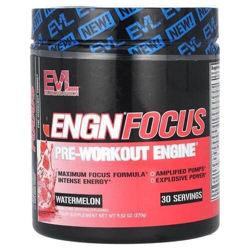EVL,ENGN, Pre-Workout Engine, Watermelon, 9.52 oz (270 g)