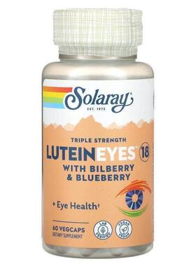 Solaray,LuteinEyes 18, With Bilberry Blueberry
