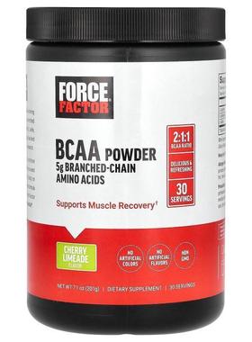 Force Factor,BCAA Powder, Cherry Limeade, 7.1 oz (201 g)