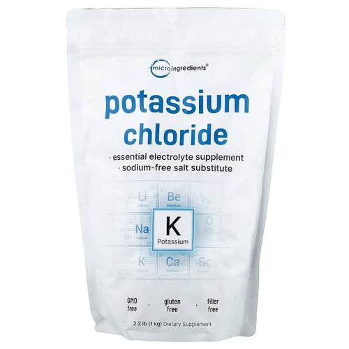 Micro Ingredients,Potassium Chloride, 2.2 lb (1 kg)