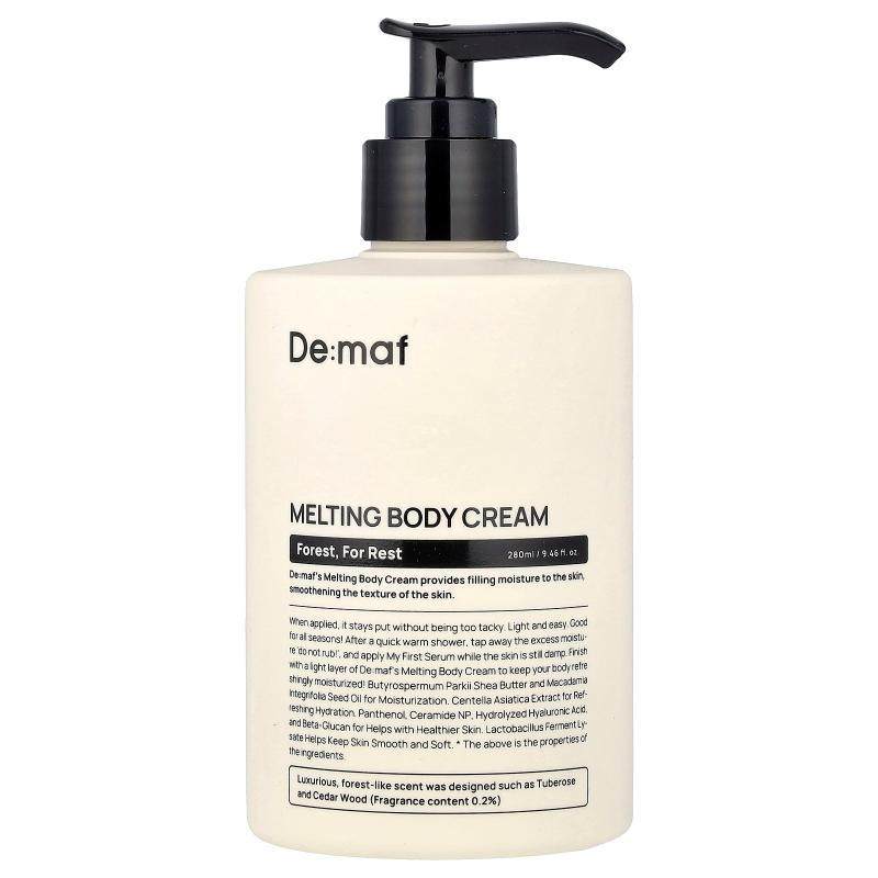 DE:MAF,Forest, For Rest, Melting Body Cream, 9.46 fl oz (280