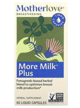 Motherlove,More Milk Plus, 60 Liquid Capsules