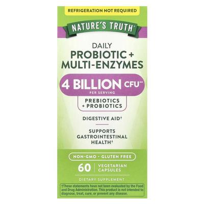 Nature's Truth,Daily Probiotic + Multi-Enzymes, 4 Billion CF
