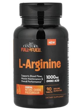 21世纪,Full Fuel 365™, L-Arginine, 1,000 mg, 90 Tablets