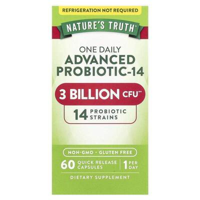 Nature's Truth,One Daily Advanced Probiotic-14, 3 Billion CF