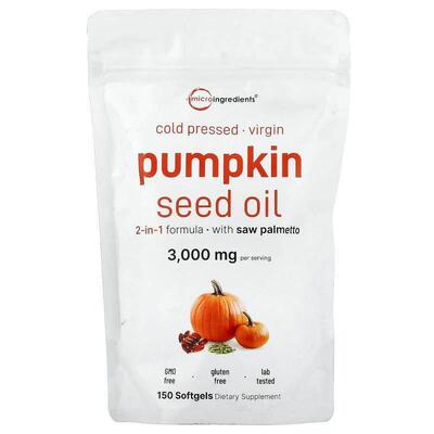Micro Ingredients,Pumpkin Seed Oil, Cold Pressed, 150 Softge
