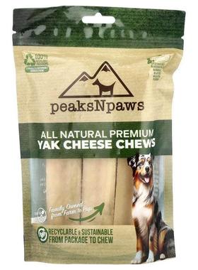 peaksNpaws,All Natural Premium Yak Cheese Chews, X-Large