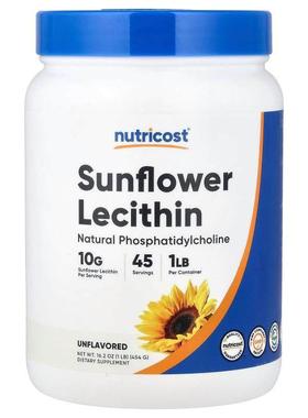 Nutricost,Sunflower Lecithin, Unflavored, 16.2 oz (454 g)