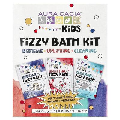 Aura Cacia,Kids, Fizzy Bath Kit, 3 Packets, 2.5 oz (70.9 g)