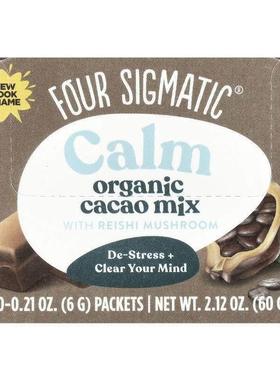 Four Sigmatic,舒缓，有机可可混合灵芝，10 包，每包 0.21 盎司6
