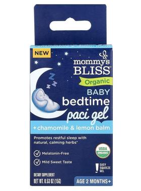 Mommy's Bliss,Organic Baby Bedtime Paci Gel, Age 2 Months+,