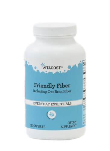 Vitacost,Friendly Fiber Including Oat Bran Fiber, 240 Capsul
