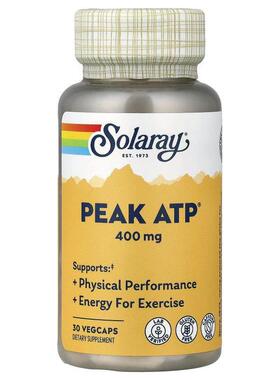 Solaray,Peak ATP®, 400 mg, 30 VegCaps