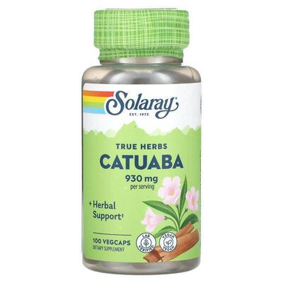 Solaray,True Herbs, Catuaba, 465 mg, 100 VegCaps