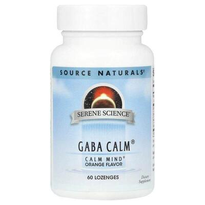 源美,Serene Science®, GABA Calm®, Orange, 60 Lozenges