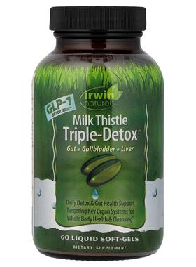 爱乐能,MilkThistleTriple-Detox™, 60 Liquid Soft-Gels