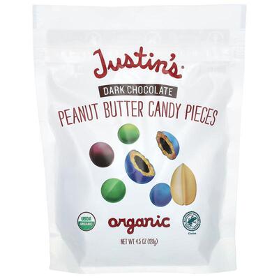 Justin's Nut Butter,Organic Peanut Butter Candy Pieces, Dark