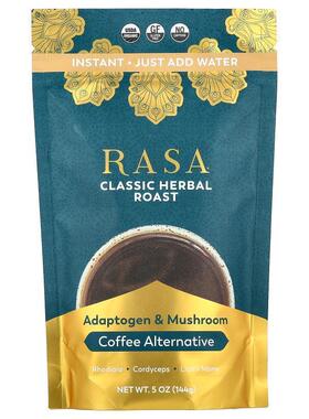 Rasa,适应原和蘑菇咖啡替代品，速溶，经典草本烘焙，5 盎司（144