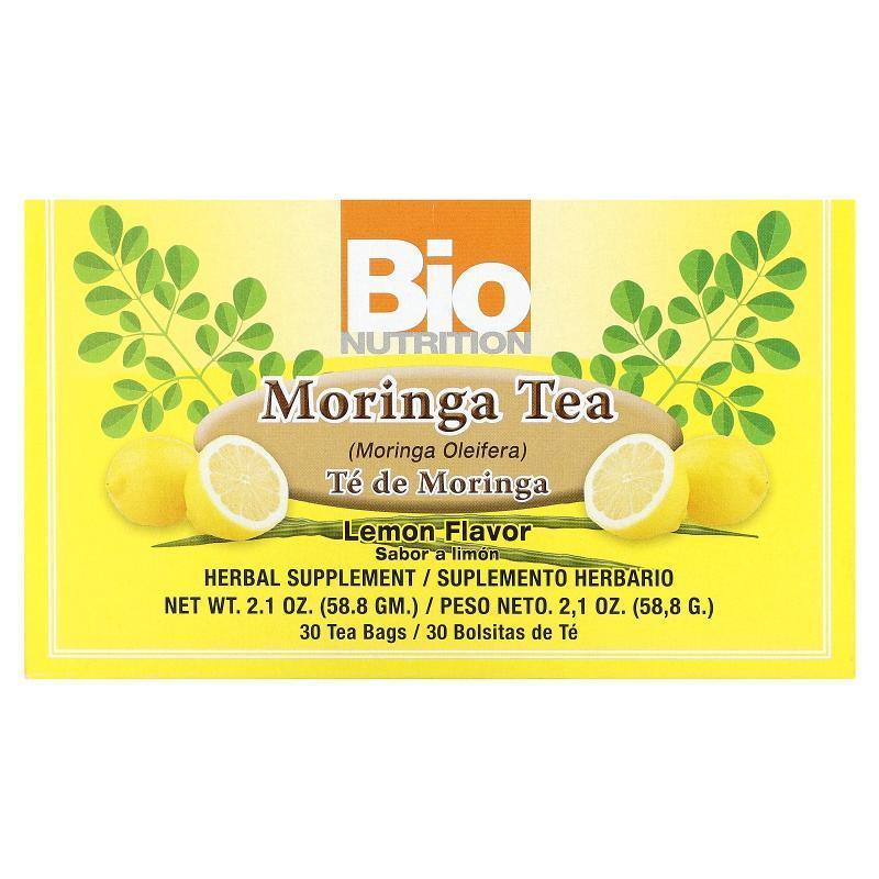 Bio Nutrition,辣木茶，柠檬，无咖啡萃取，30 茶包，2.1 盎司（5