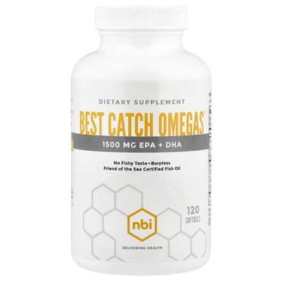 NBI Health,Best Catch Omegas®, 120 Softgels