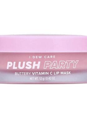 I Dew Care,Plush Party，黄油维生素 C 唇膜，0.42 盎司（12 克