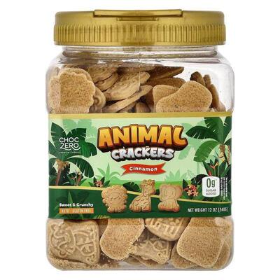 ChocZero,Animal Crackers, Cinnamon, 12 oz (340 g)