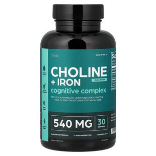 Thinbi,Choline + Iron, 60 Capsules