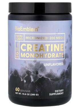 BioEmblem,一水肌酸，原味，10.6 盎司（300 克）