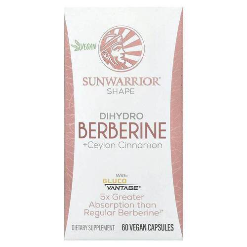 太阳勇士,Shape, Dihydro Berberine + Ceylon Cinnamon, 60 Vega