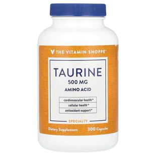The Vitamin Shoppe,Taurine, 500 mg, 300 Capsules