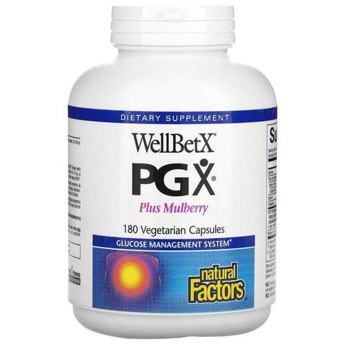 Natural Factors,WellBetX多糖粗纤维