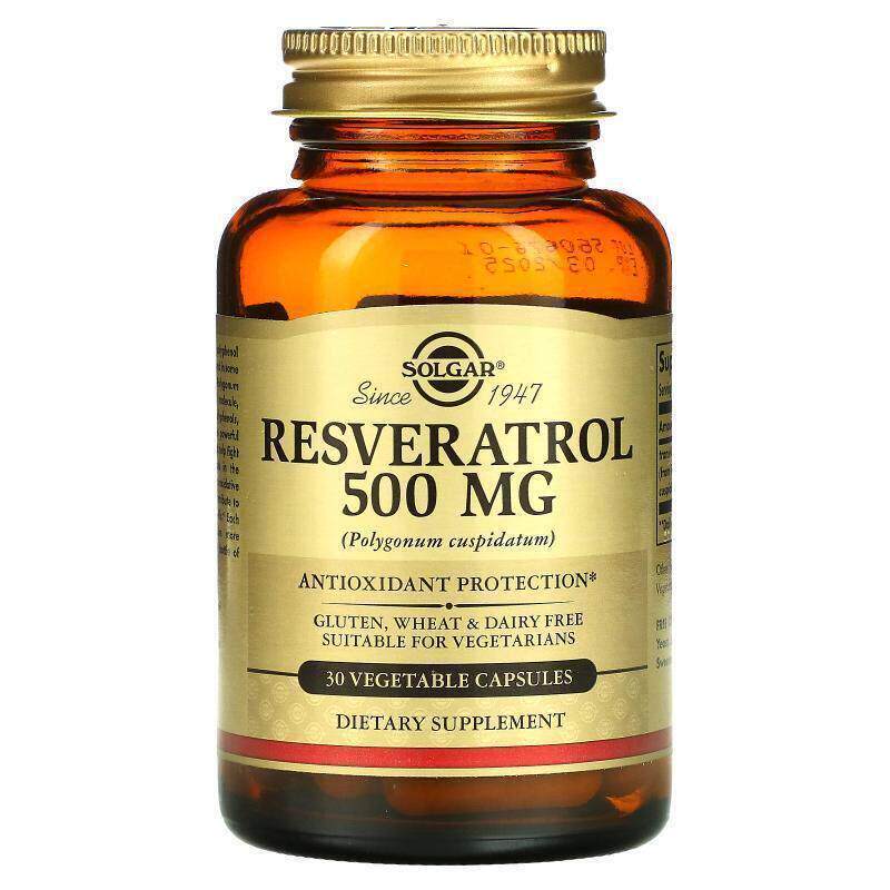 Solgar 白藜芦醇素食胶囊 白黎芦醇精华