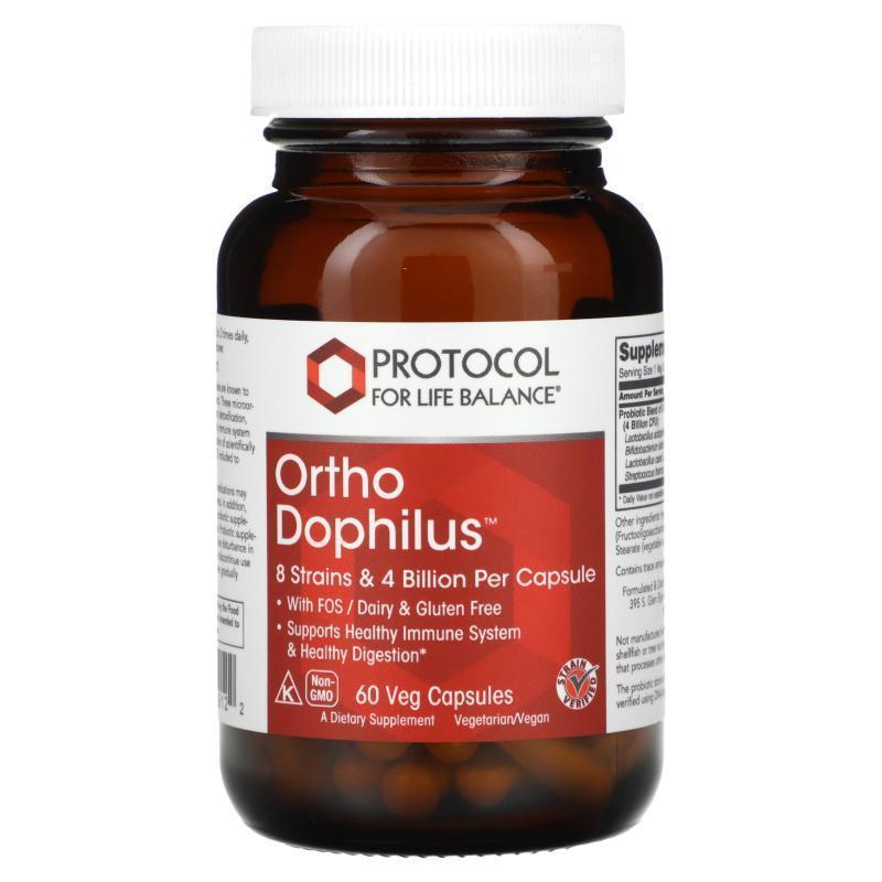 Protocol for Life Balance,Ortho Dophilus, 60 Veg Capsules