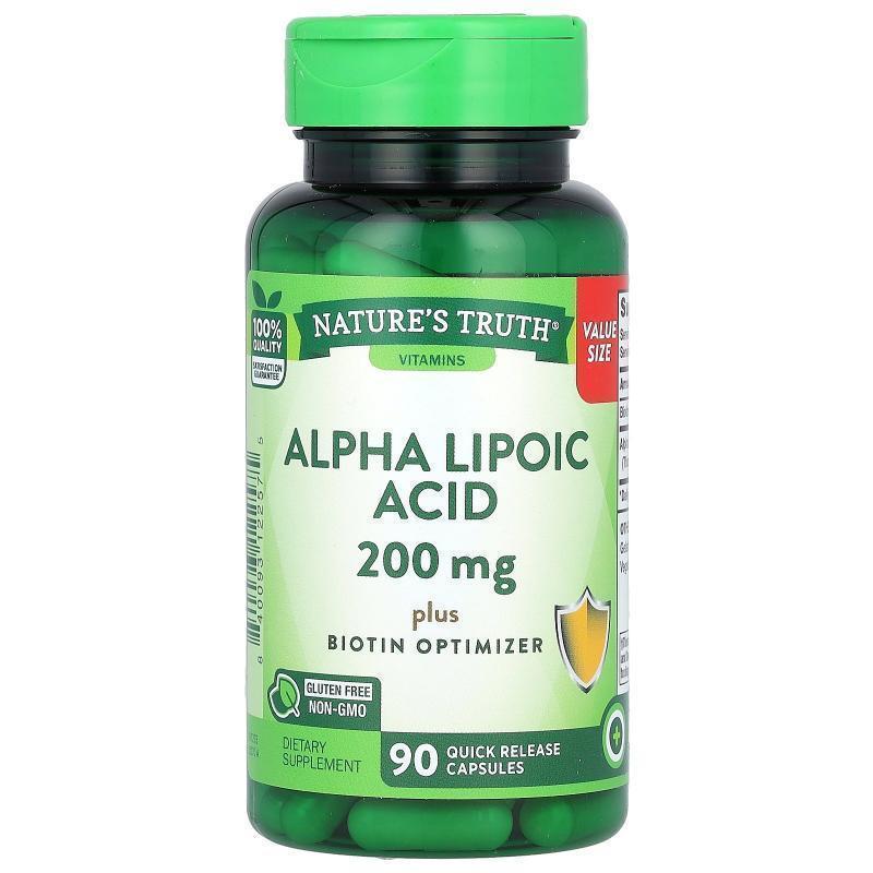 Nature's Truth,Alpha Lipoic Acid, 200 mg, 90 Quick Release C