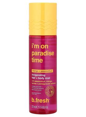 b.fresh,I'm on Paradise Time, Invigorating Hair + Body Mist,