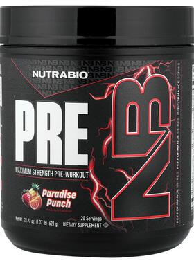 Nutrabio Labs,PRE-Workout, Paradise Punch, 1.37 lb (621 g)