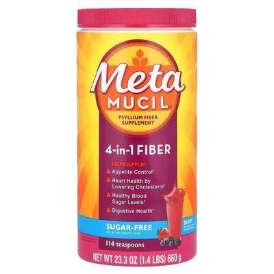 Metamucil,4-In-1 Fiber, Berry, 1.4 lbs (660 g)