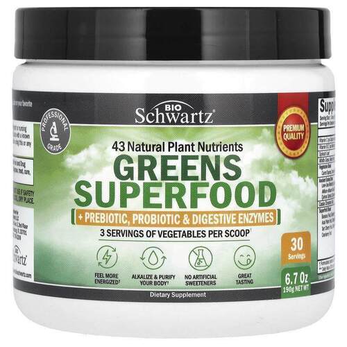 BioSchwartz,绿色SUPER FOODS，6.7 盎司（190 克）