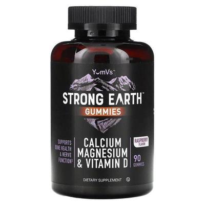 Yum-Vs,Strong Earth Gummies, Calcium Magnesium &amp;amp;