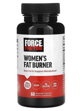 Force Factor,Women's Fat Burner, 60 Vegetable Capsules
