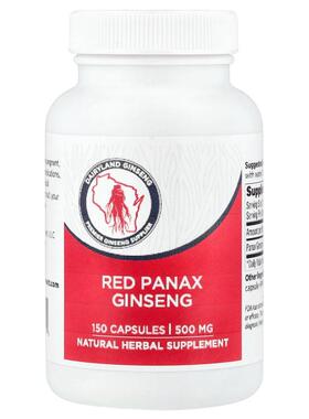 Dairyland Ginseng,Red Panax Ginseng, 500 mg, 150 Capsules