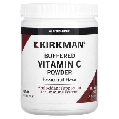 Kirkman Labs,Buffered  Vitamin C Powder, Passionfruit, 7 oz