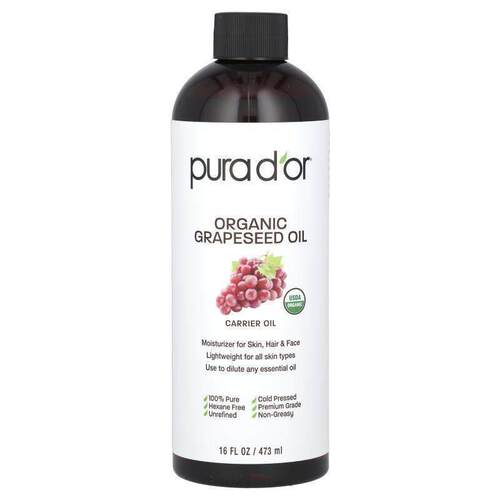 Pura D'or,有机葡萄籽油16 液量盎司