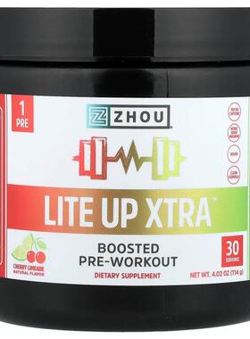 Zhou Nutrition,Lite Up Xtra™, Boosted Pre-Workout, Cherry Li