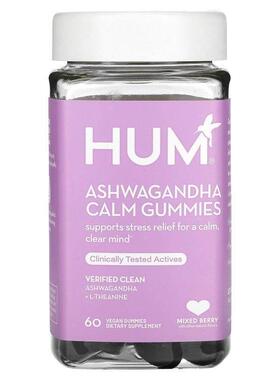 HUM Nutrition,南非醉茄舒缓软糖，混合浆果味，60 粒素食软糖